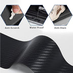 Carbon Fiber Car Door Sill Protectors – 4-Piece Universal Scratch-Resistant Entry Guards