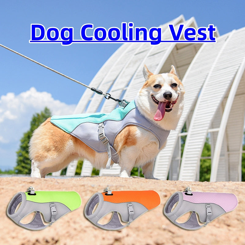 Summer Dog Cooling Vest – Breathable Heat-Resistant Sun-Proof Clothes for Small & Large Dogs