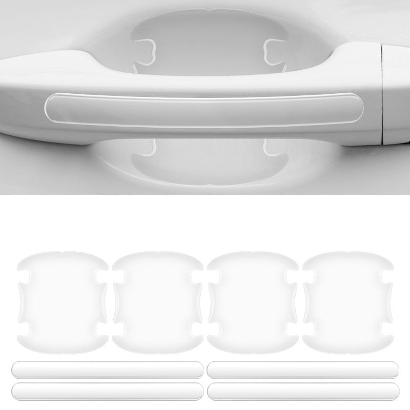 Car Door Anti-Collision Strip & Handle Stickers – Transparent Bumper and Door Protector