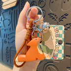 Creative Cartoon Animal Keychain – Cute Small Resin Pendant for Gifts & Accessories