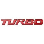 Metallic SPORTS TURBO Car Logo Sticker – Decorative Alloy Car Badge 13CM