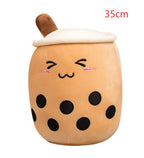 Cute Fruit Drink Plush Strawberry Milk Tea Boba Tea Cup Toy – Soft Stuffed Pillow Cushion Gift