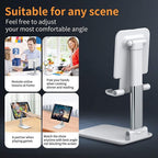 Cell Phone & Tablet Stand – Foldable Desktop Holder for Mobile Phones and Tablets