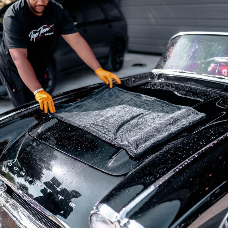 15x15in YISLU Super Absorbent Car Drying Towel – 1300 GSM High-Quality Twisted Microfiber 70/30 Woven Towel