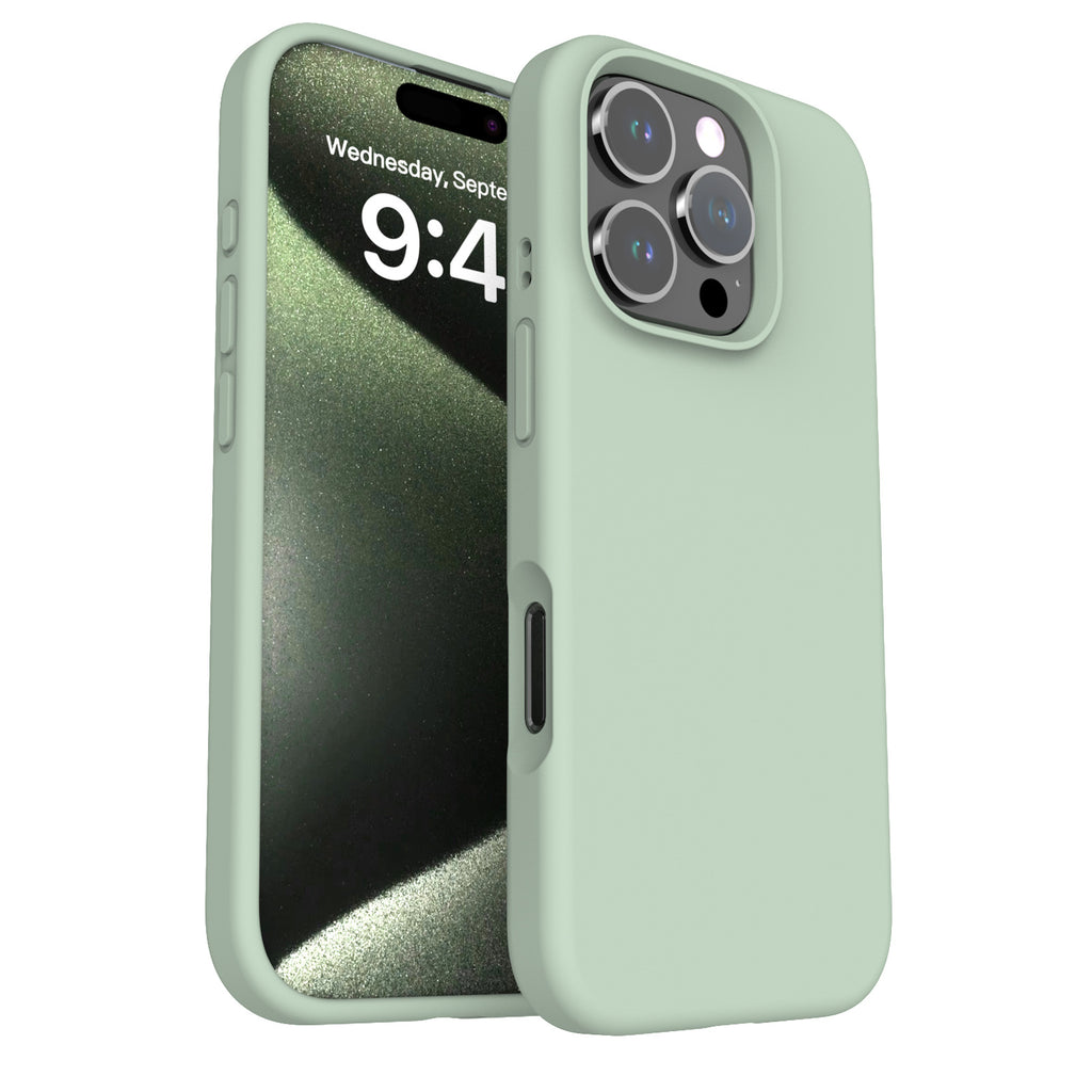 Liquid Silicone iPhone Case – Solid Color Drop-Resistant, Shockproof & Anti-Fingerprint Protective Cover