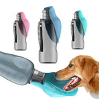 800ml Dog Water Bottle with Foldable Bowl – Portable Leakproof Pet Drinking Bottle for Outdoor Walking