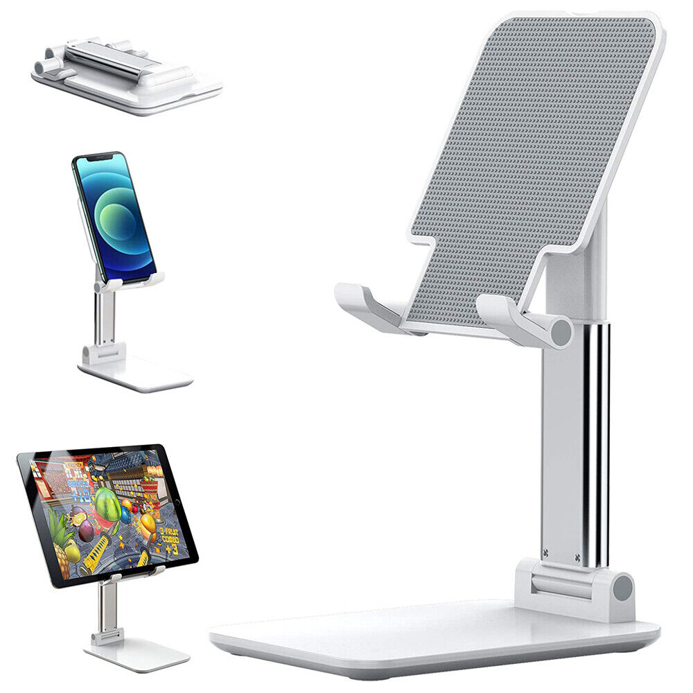 Cell Phone & Tablet Stand – Foldable Desktop Holder for Mobile Phones and Tablets