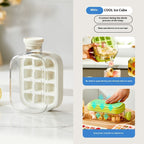 One-Click Ice Cooling Cup – Instant Ice Maker with Straw, Curling Mold & Portable Design