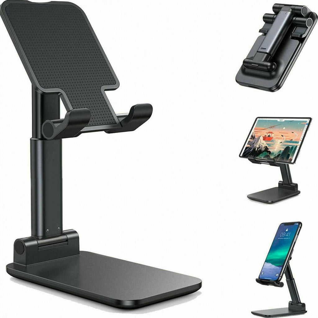 Cell Phone & Tablet Stand – Foldable Desktop Holder for Mobile Phones and Tablets