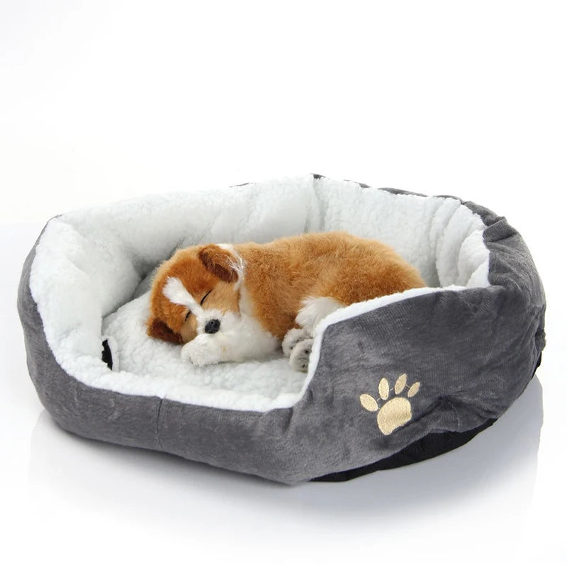🐾 Soft Pet Bed | Cozy Lambswool Kennel for Small Dogs and Cats