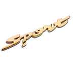 Metallic SPORTS TURBO Car Logo Sticker – Decorative Alloy Car Badge 13CM