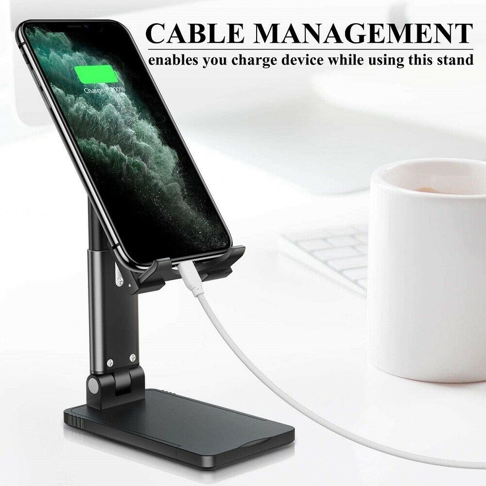 Cell Phone & Tablet Stand – Foldable Desktop Holder for Mobile Phones and Tablets