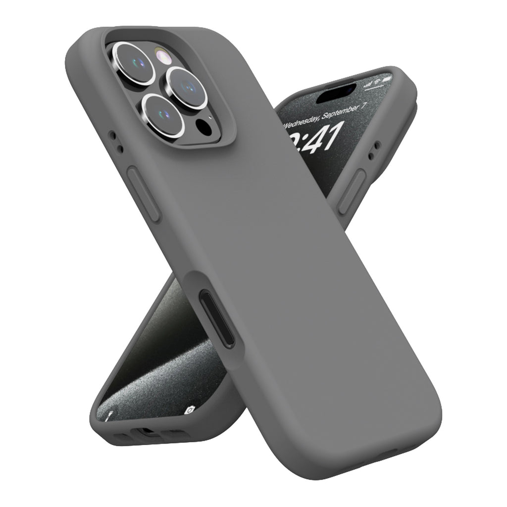 Liquid Silicone iPhone Case – Solid Color Drop-Resistant, Shockproof & Anti-Fingerprint Protective Cover