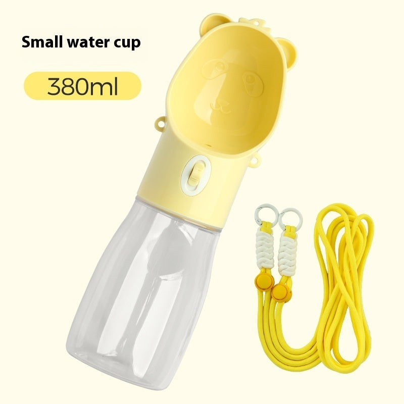 2-in-1 Portable Dog Water Bottle with Food Container – Leakproof Pet Feeder for Dogs & Cats