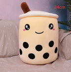 Cute Fruit Drink Plush Strawberry Milk Tea Boba Tea Cup Toy – Soft Stuffed Pillow Cushion Gift