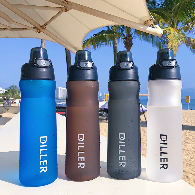 Outdoor Sports Water Bottle – Leak-Proof Portable Plastic Bottle (500ml / 600ml / 750ml) for Gym, Travel & Daily Use